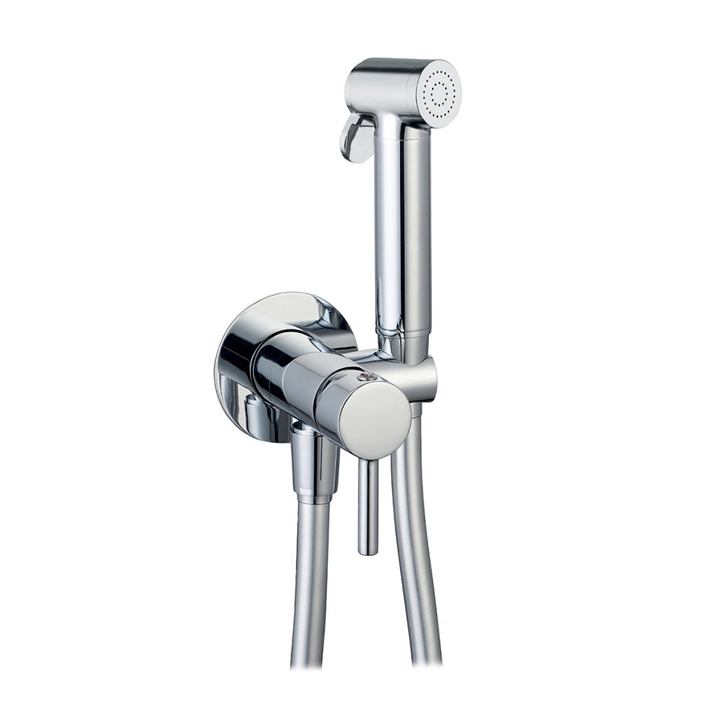 SET MISCELATORE A INCASSO TONDO CON SHUT-OFF E SUPP.INTEGRATO- Cromo- DH- pezzi 1