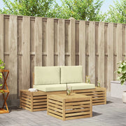 Set di divani da esterno Bianco 59 x 59 x 37 cm Poliestere 3392460