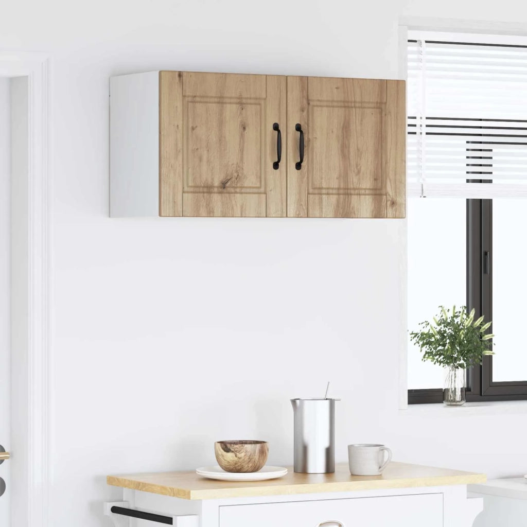Armadietto a muro PORTO Rovere artigianale 80 x 31 x 40 cm