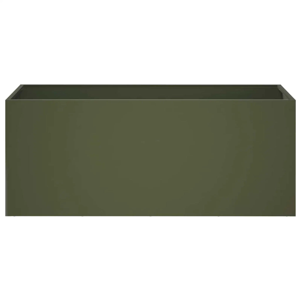 Vaso da giardino Verde Oliva 100 x 40 x 40 cm 8005252