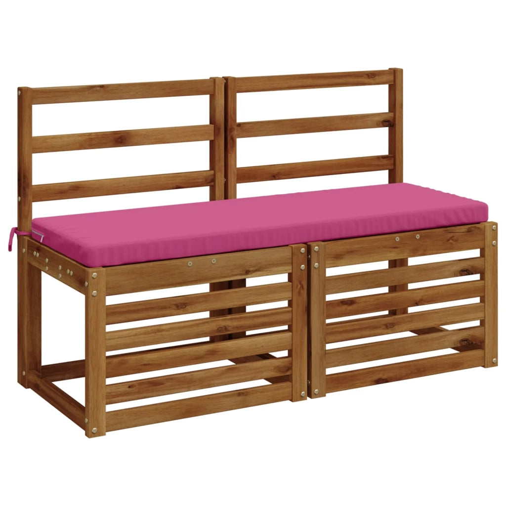 Cuscini per Panchina a 2 Pezzi SOEST 2 pz 100% Poliestere Rosa 948839