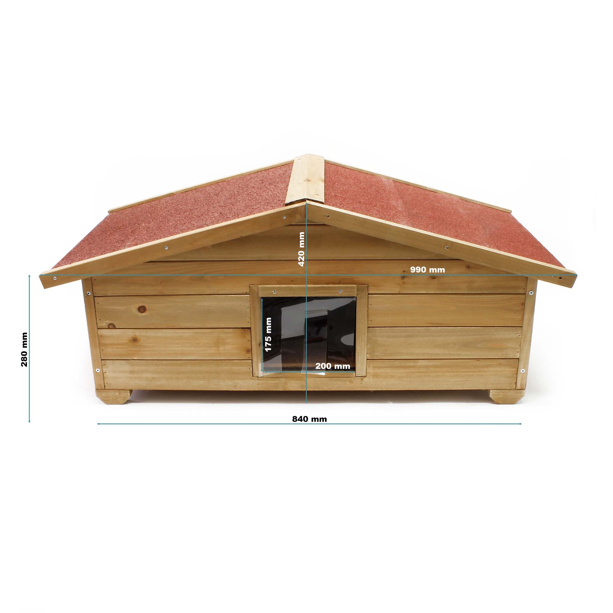 Cuccia per gatto grande resistente alle intemperie Casetta per gatti da esterno