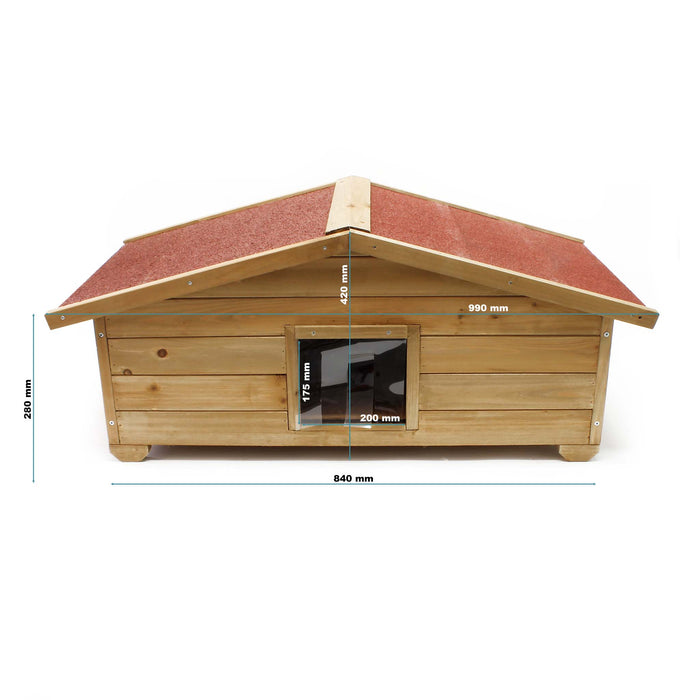 Cuccia per gatto grande resistente alle intemperie Casetta per gatti da esterno