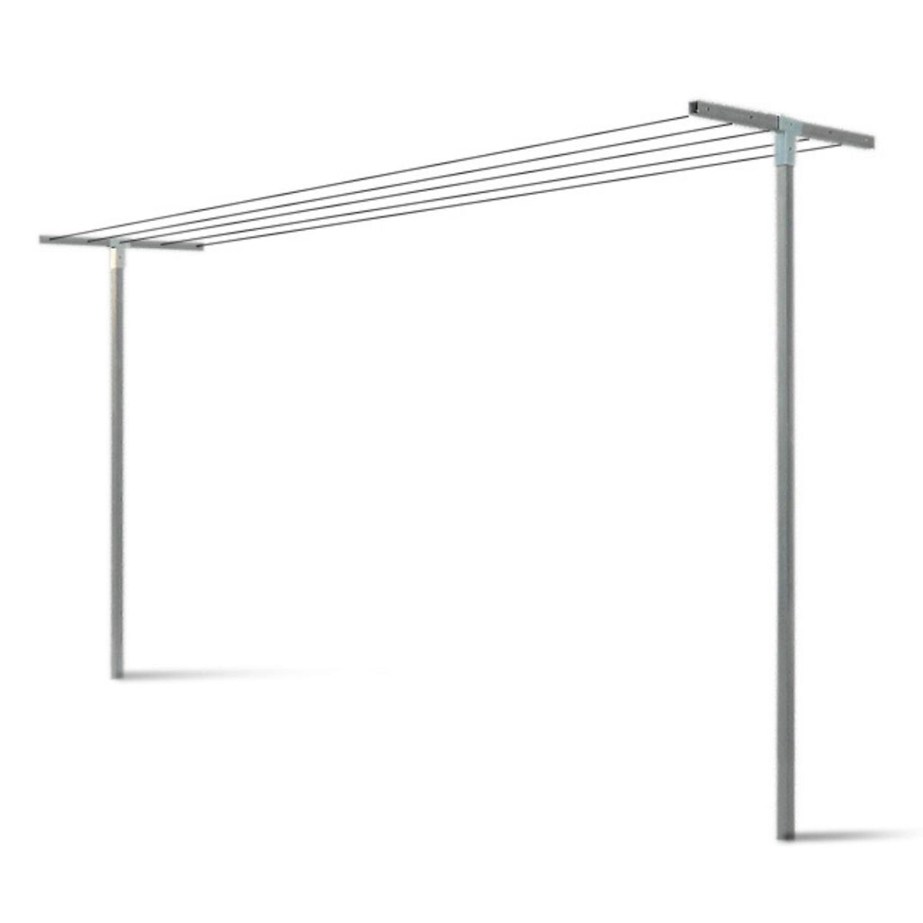 Andrys Stendi Biancheria Esterno Smontabile Argento H220cm (Filo 20m)