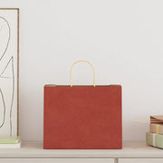 vidaXL Sacchetti di Carta 250 pz con Manici Rossi 32x22x24 cm