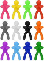 Etichette per bicchieri in silicone - 24 pezzi - ID etichette per bicchieri - Ideali per cocktail e cena - Design innovativo - Perfette per feste e occasioni speciali