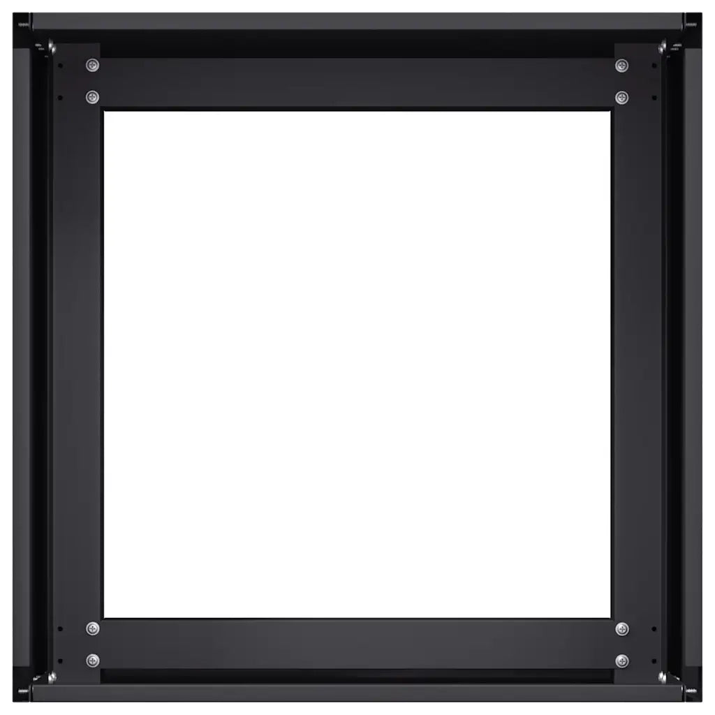 Fioriera Nera 40x40x30 cm in Acciaio 860794