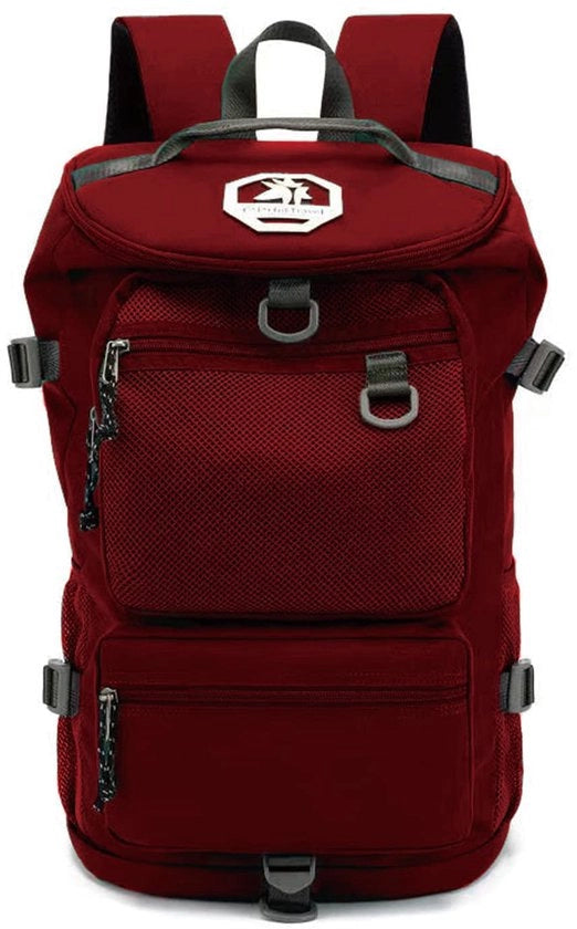 Borsa Sport 4-Via Impermeabile con Tasca per Scarpe per Viaggi Sport Escursioni Laptop (Rosso Viva Magenta)