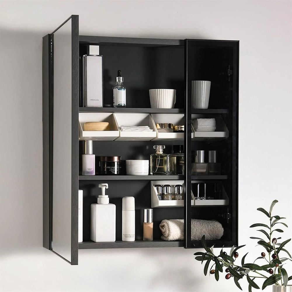 Trade Shop - Vassoio Multiuso Armadietto Organizzatore Accessori Bagno Trucco Bianco 117x77x83mm 10853 -