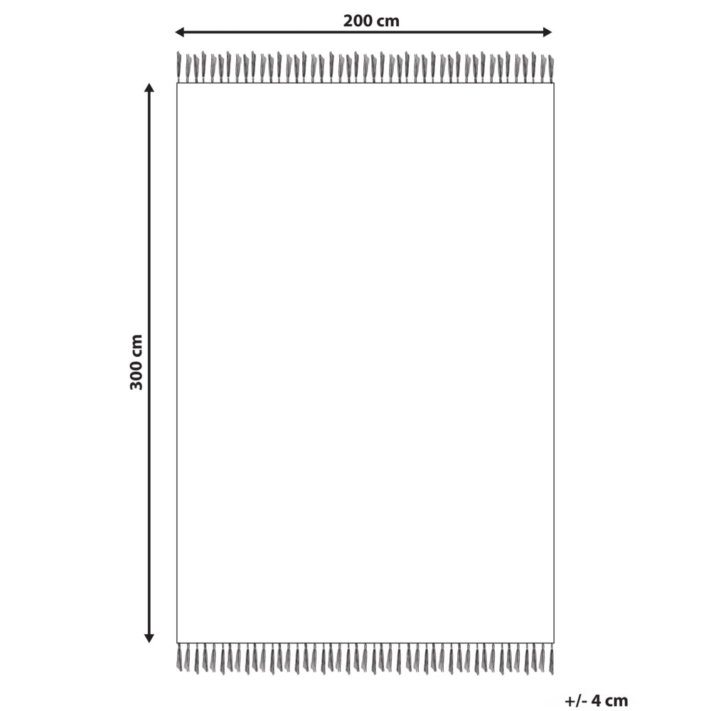 Tappeto di lana multicolore kilim a mano 200 x 300 cm soggiorno camera da letto