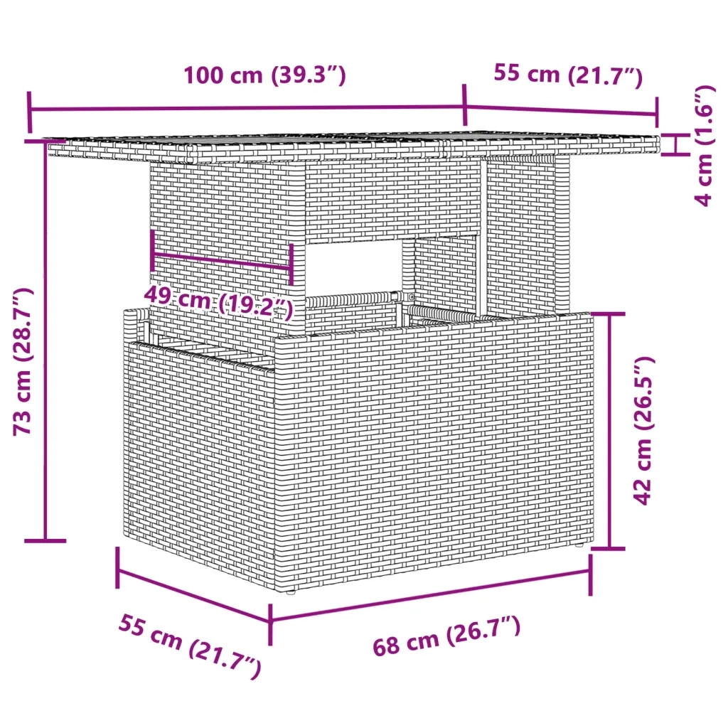 Set Divani da Giardino 2 pz con Cuscini Nero Polyrattan e Vetro