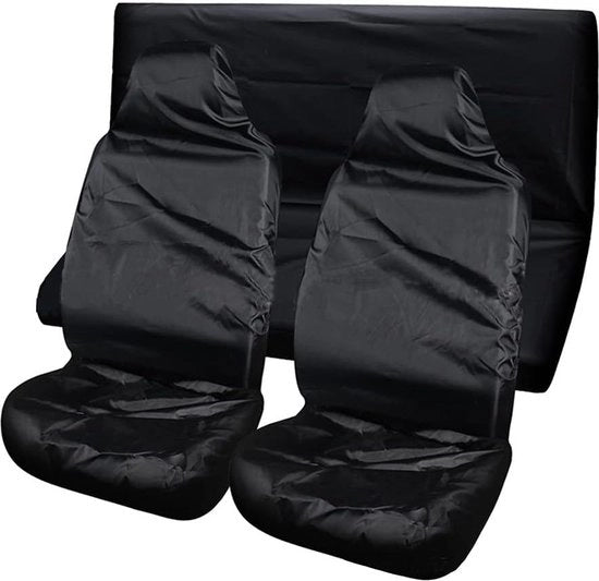 Set di protezioni per sedili auto universali, protezione per sedili posteriori e anteriori, impermeabile, cuscino di supporto respirante, antiscivolo, impermeabile, set per due sedili