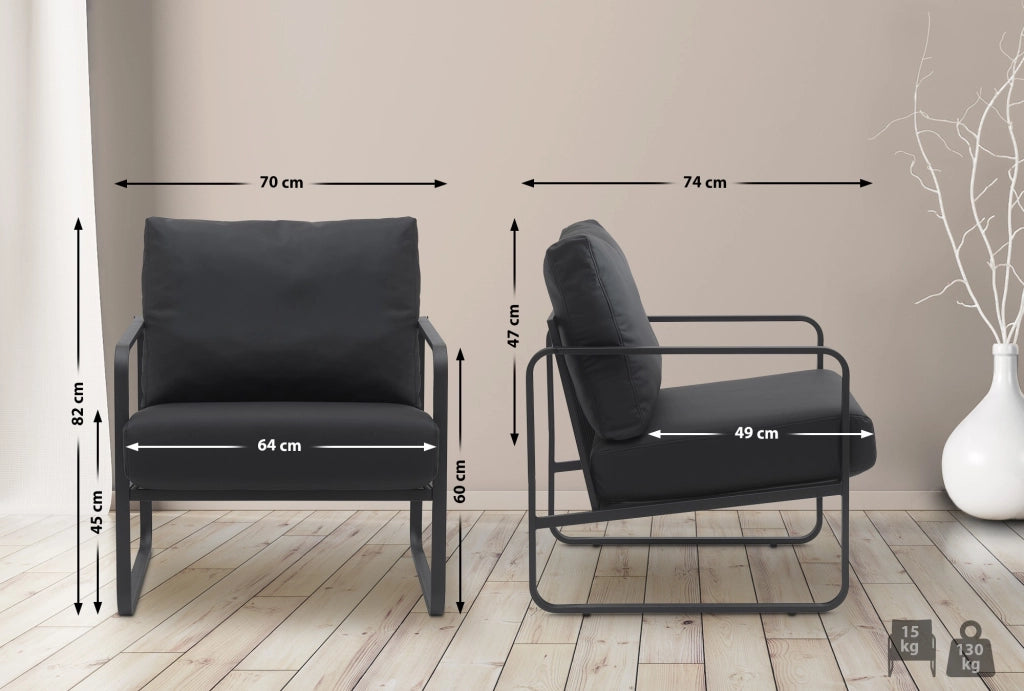 Lounger Manea Kunstleder