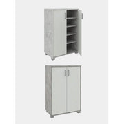 MOBILE BASSO 2A MULTIUSO 90X60X35 CM CEMENTO/BIANCO- 1,0 pz