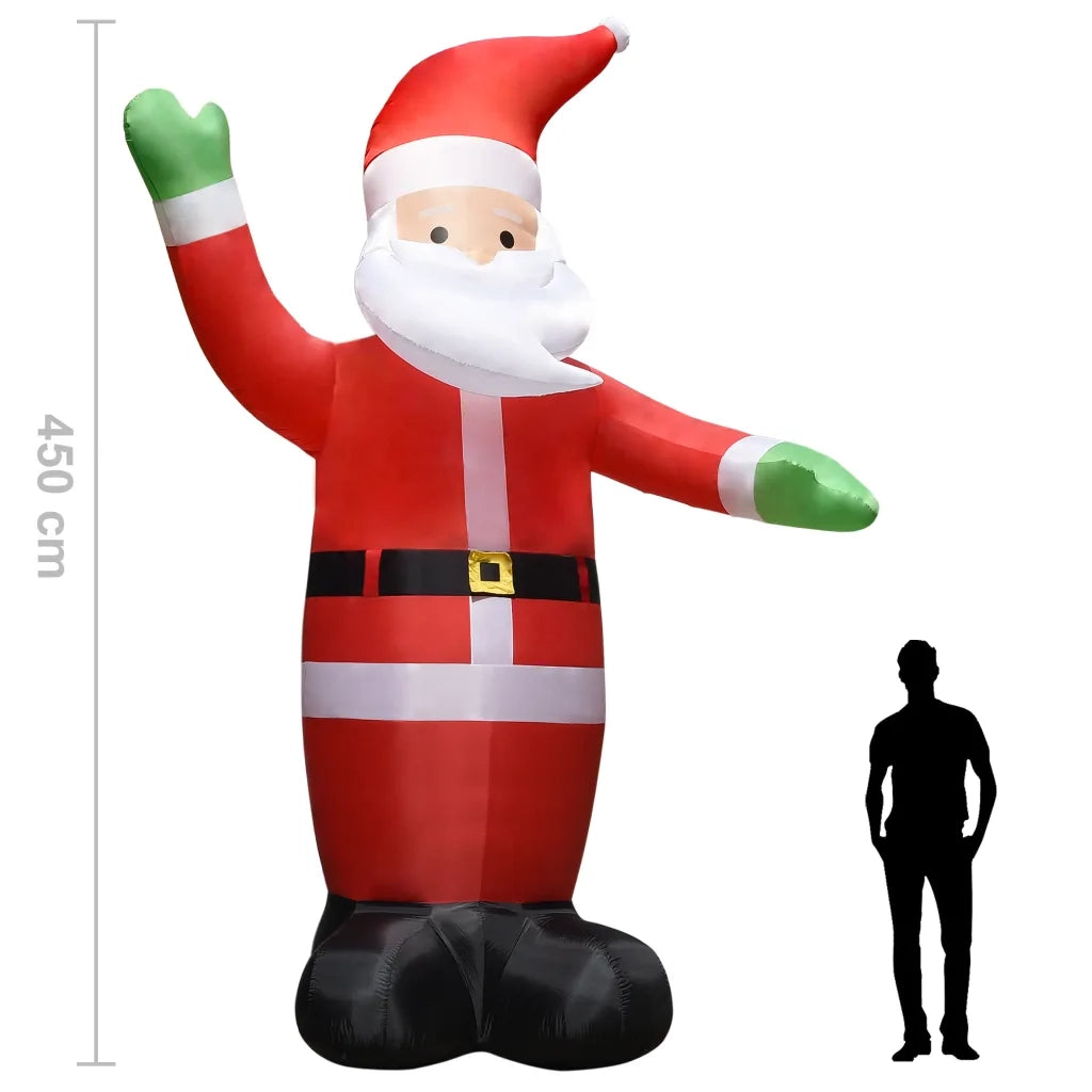 Babbo Natale Gonfiabile Decorazione con LED IP44 4,5 m CFW6563042