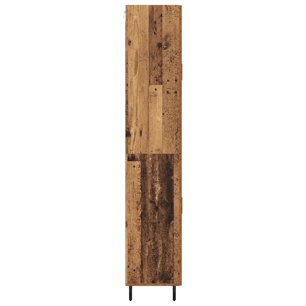 Credenza 2 pcs Legno vecchio Legno multistrato