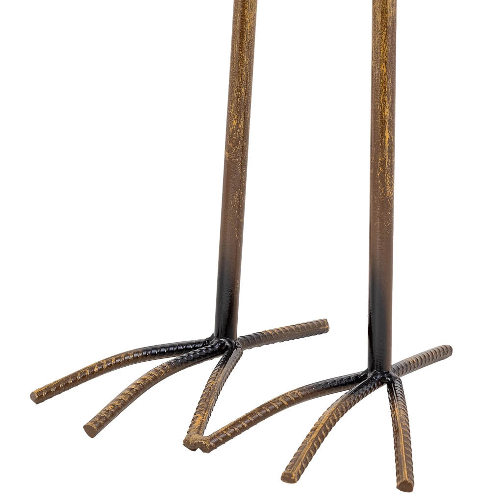 Uccello decorativo in metallo 48,9x24,77x92,08h cm