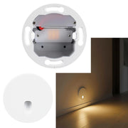 Faretto segnapassi LED incasso 4W 3000K dimmerabile luce per interni scale gradini ingresso Tondo Bianco 230V