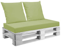Cuscini per Pallet 120x80 cm Seduta e Schienale in Similpelle Mariotti Belem Lime