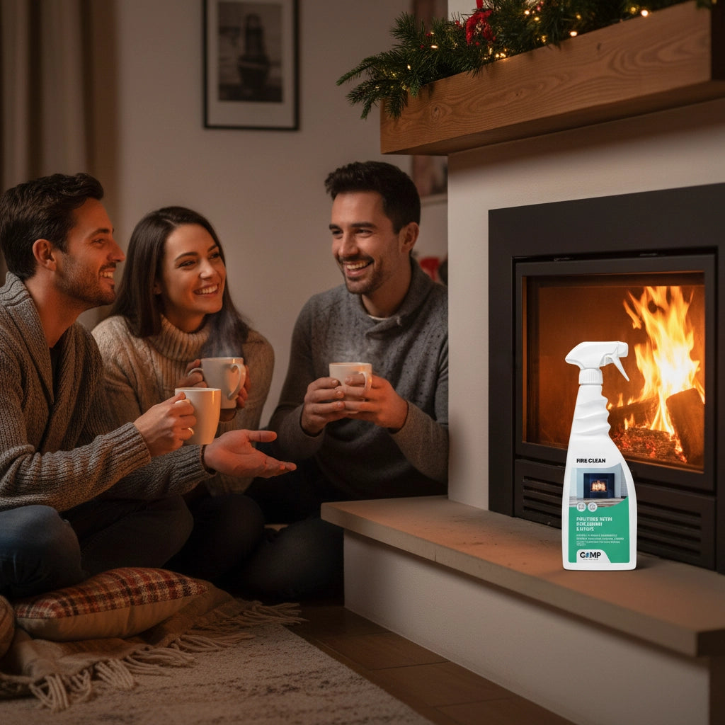 Kit 3 fire clean da 750 ml pulitore decarbonizzante vetri e superfici di camini