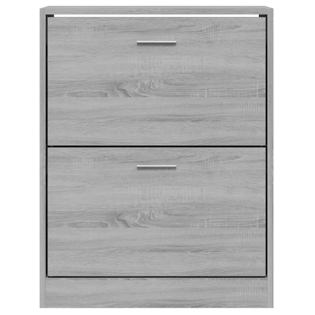 Scarpiera Grigio Sonoma 63x24x81 cm in Legno Multistrato cod mxl 65306