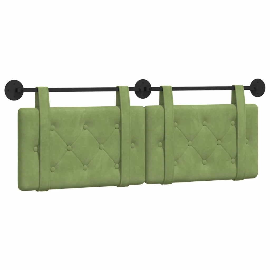 Testiera sospesa Verde chiaro Velluto