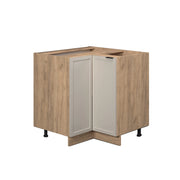 Mobile ad angolo cucina Fame-Line GrigioBeige/Rovere dorato 80.5 cm senza piano di lavoro Vicco