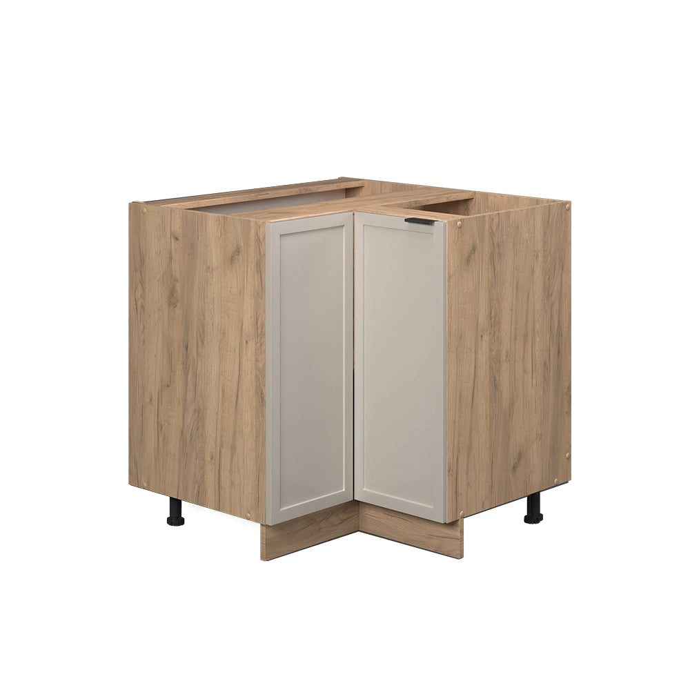 Mobile ad angolo cucina Fame-Line GrigioBeige/Rovere dorato 80.5 cm senza piano di lavoro Vicco