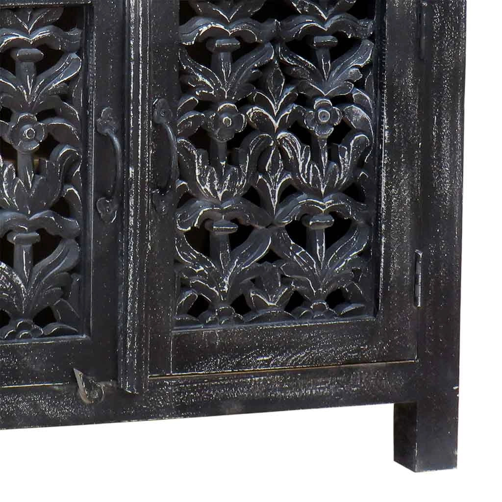 Tavolino da ingresso in legno artigianale 90x40x90h cm