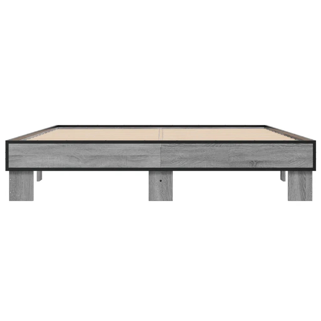 Giroletto Grigio Sonoma 150x200 cm in Legno Multistrato Metallo