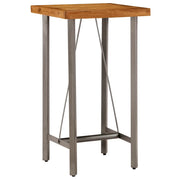 Tavolo da Bar in Teak Massello di Recupero 60x60x107 cm