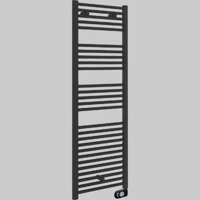 SCALDASALVIETTE ELETTRICO CORTINA NERO OPACO 720x400 300W     LAZZARINI