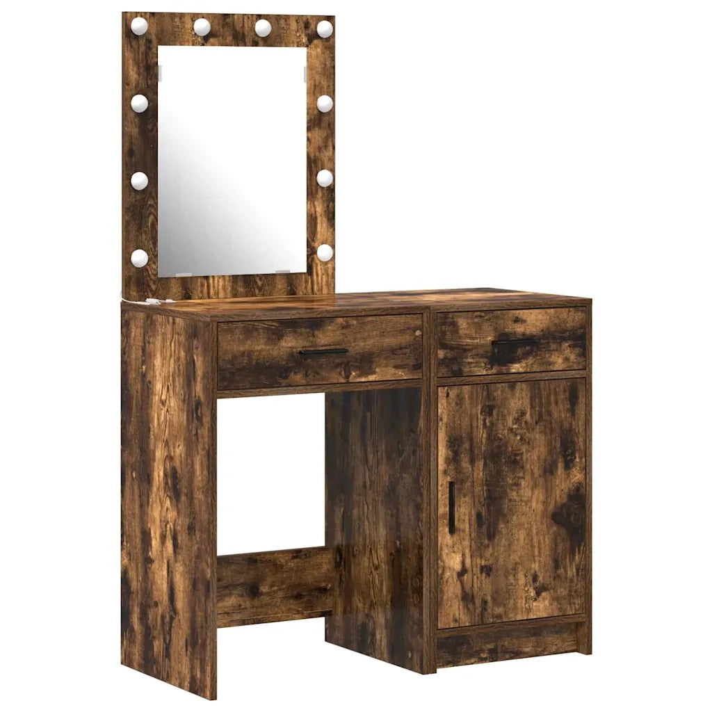 Tavolo da Trucco con cassetto 2 pcs Marrone 50 x 41 x 135 cm 3334240