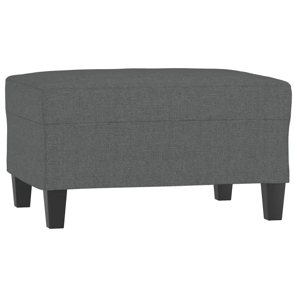 Poggiapiedi Grigio Scuro 70x55x41 cm in Tessuto 349348