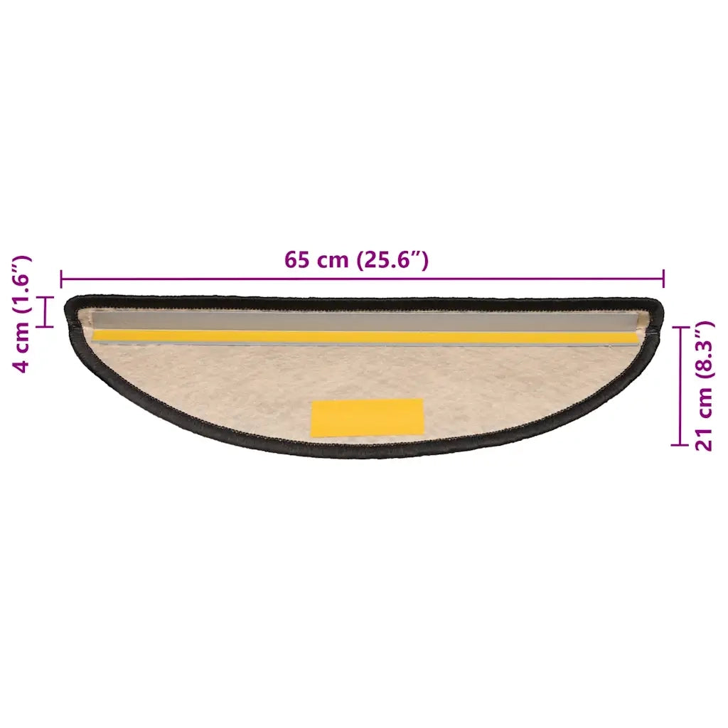 Tappeti Adesivi Scale Aspetto Sisal 30 pz | Gradini per Scale 65x21x4 cm Antracite
