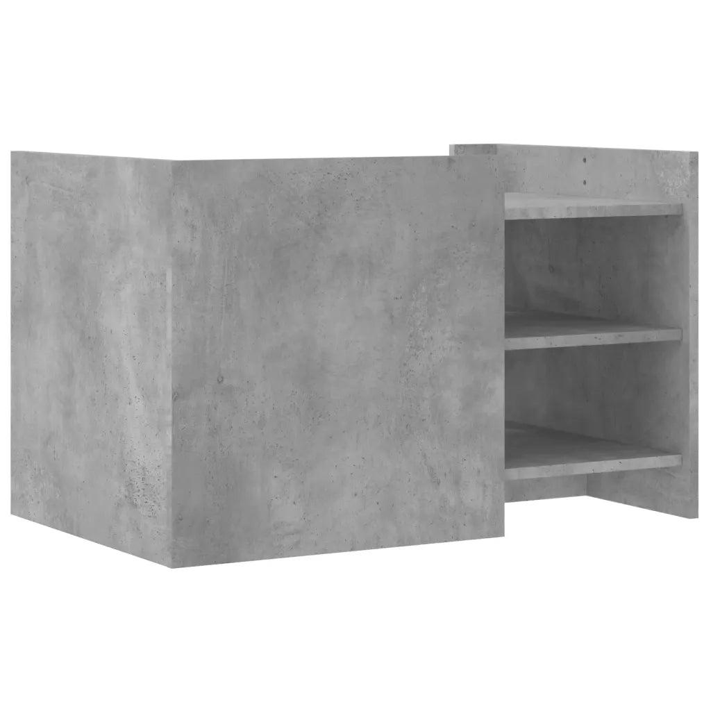vidaXL Tavolino Salotto Grigio Cemento 80x50x50 cm Legno Multistrato