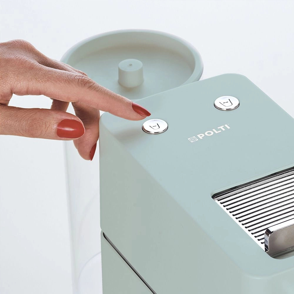 Polti coffea s15 macchina per caffè espresso a cialde, pratica elegante e compatta, colore verde, temperatura caffè regolabile