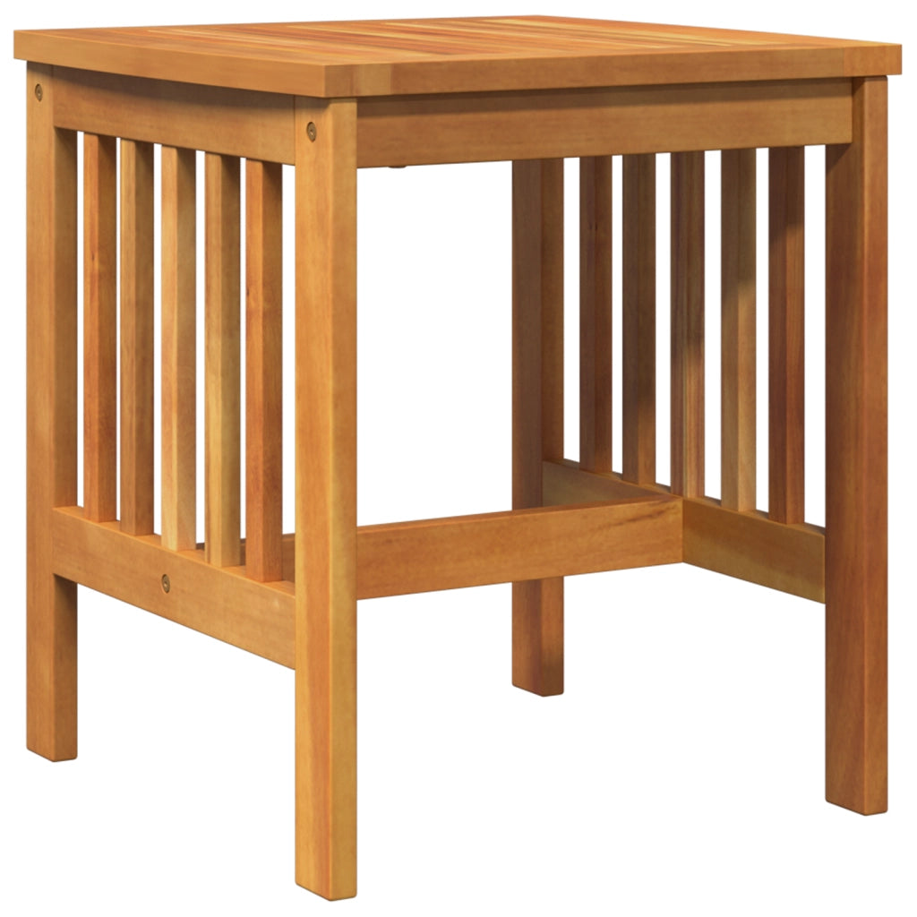 Tavolo Laterale da Giardino  Marrone 45x45x50 cm in Legno Massello di Acacia