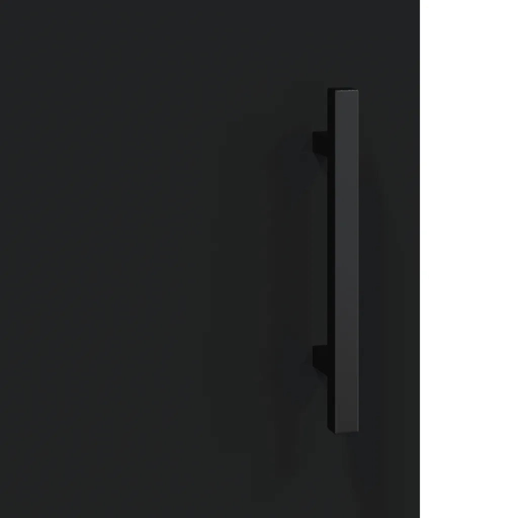 Mobile a Parete Nero 69,5x34x90 cm