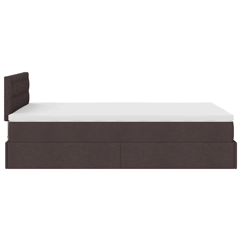 Struttura Letto Pouf con Materasso 80x200 cm in Tessuto