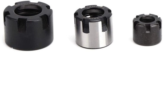 Collet per Viti 40 Elementi di Fissaggio in Acciaio - ER11M/16M/20M Viti di Trasmissione - Accessori di Fissaggio Pratici - Lavorazione CNC del Legno - Facile da Installare - Duraturo e Alta Longevità