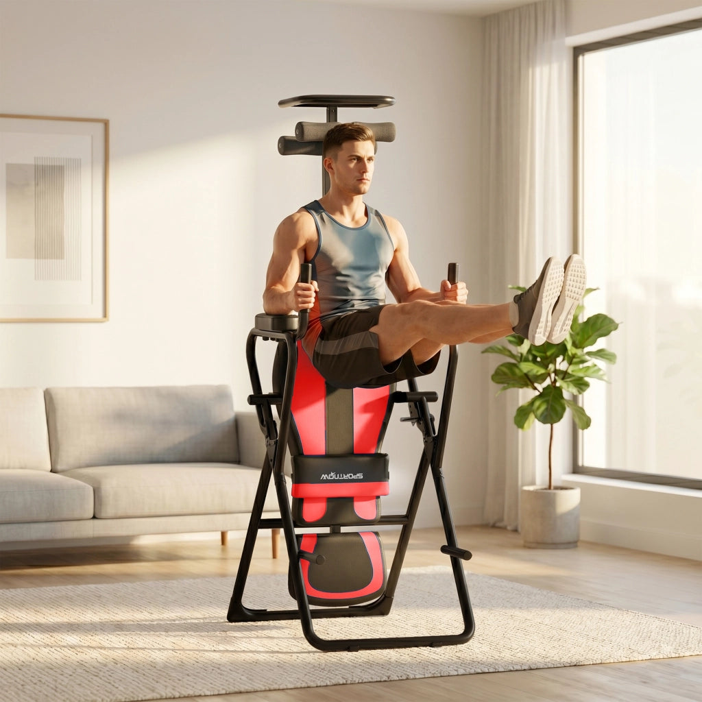 Inversionsbank 3-in-1 con tavolo e sbarre ¨C zephmum ¨C nero
