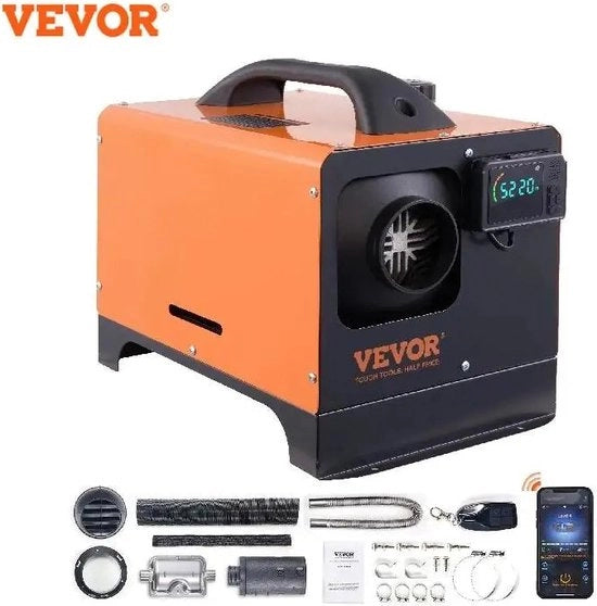 Riscaldatore per auto e barca - Riscaldatore 5/8 kW 12V tutto in uno - Riscaldatore auto con riduttore di rumore - Telecomando - Per auto, camion, barca