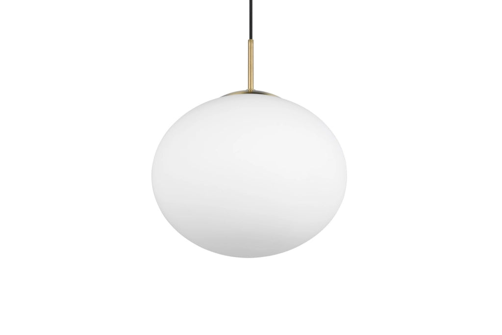 Lampada a sospensione Fomento Trio ottone sfera vetro Ø30
