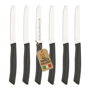 Akitaink Set 6 Coltelli da Tavola Lama Dentata Linea TOP