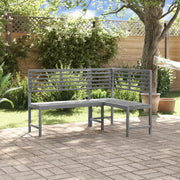 Panca da Giardino ad Angolo 140 cm Legno Massello Acacia 312423