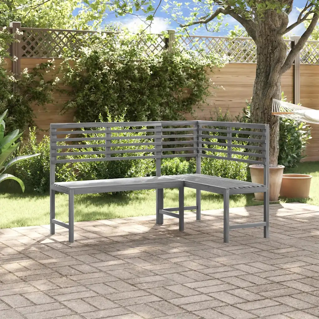 Panca da Giardino ad Angolo 140 cm Legno Massello Acacia 312423
