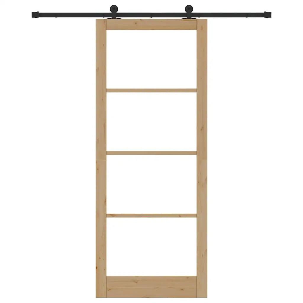Porta Scorrevole ORKDAL Marrone 93 x 232 cm Legno e metallo 3332039