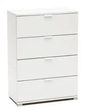 Cassettiera 4 cassetti bianco già montato L60 H85 P38