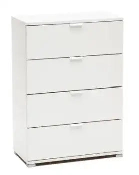 Cassettiera 4 cassetti bianco già montato L60 H85 P38